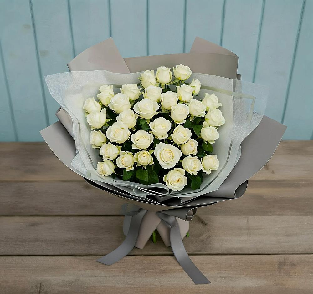 Букет Белоснежная нежность в Посёлке Пеледуй