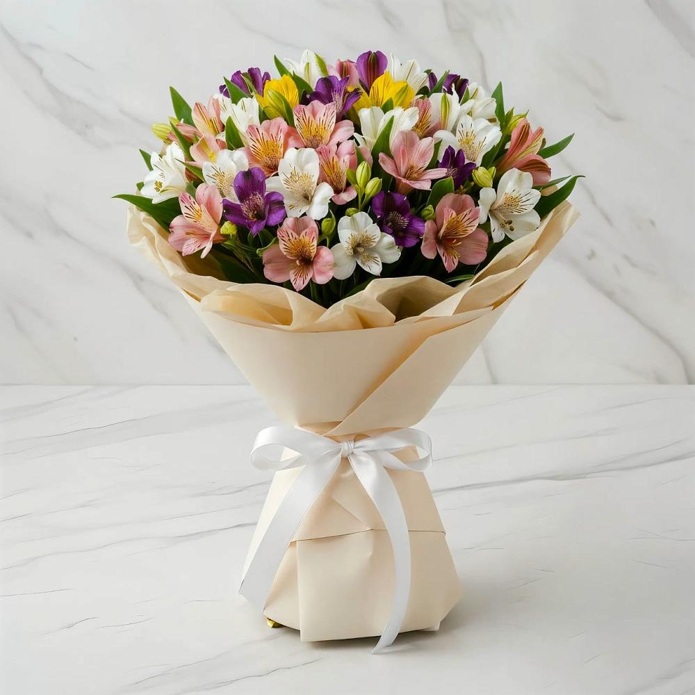 Букет цветов из: Альстромерии в Посёлке Пеледуй