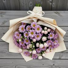 Букет цветов из:  Розы и Хризантемы в Посёлке Пеледуй