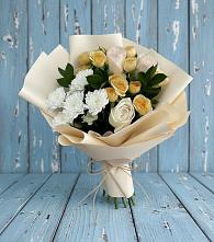 Букет цветов из:  Розы и Хризантемы в Посёлке Пеледуй