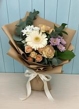 Букет цветов из:  Герберы и Хризантемы в Посёлке Пеледуй