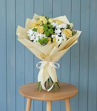 Букет цветов из:  Хризантемы и Розы #REPLACE_PRED# Посёлке Пеледуй