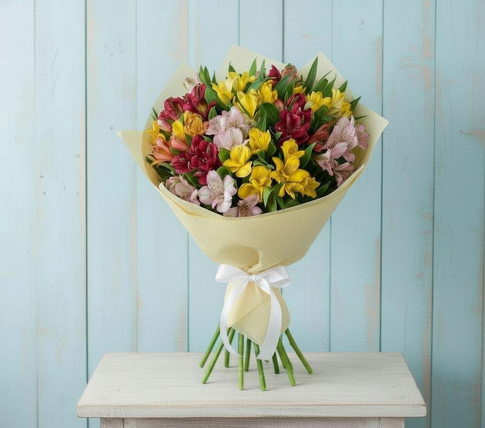 Букет цветов из: Альстромерии в Посёлке Пеледуй