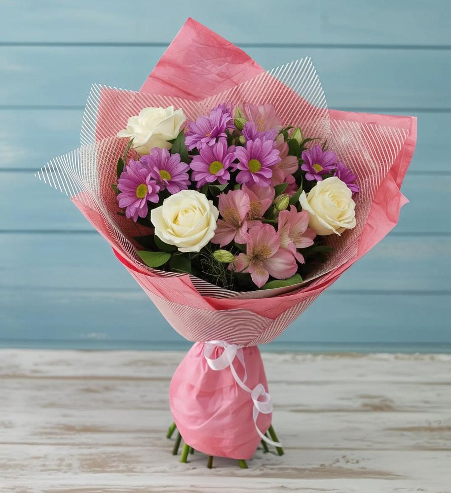 Букет цветов из: Герберы в Посёлке Пеледуй