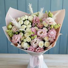 Букет цветов из:  Альстромерии и Розы в Посёлке Пеледуй